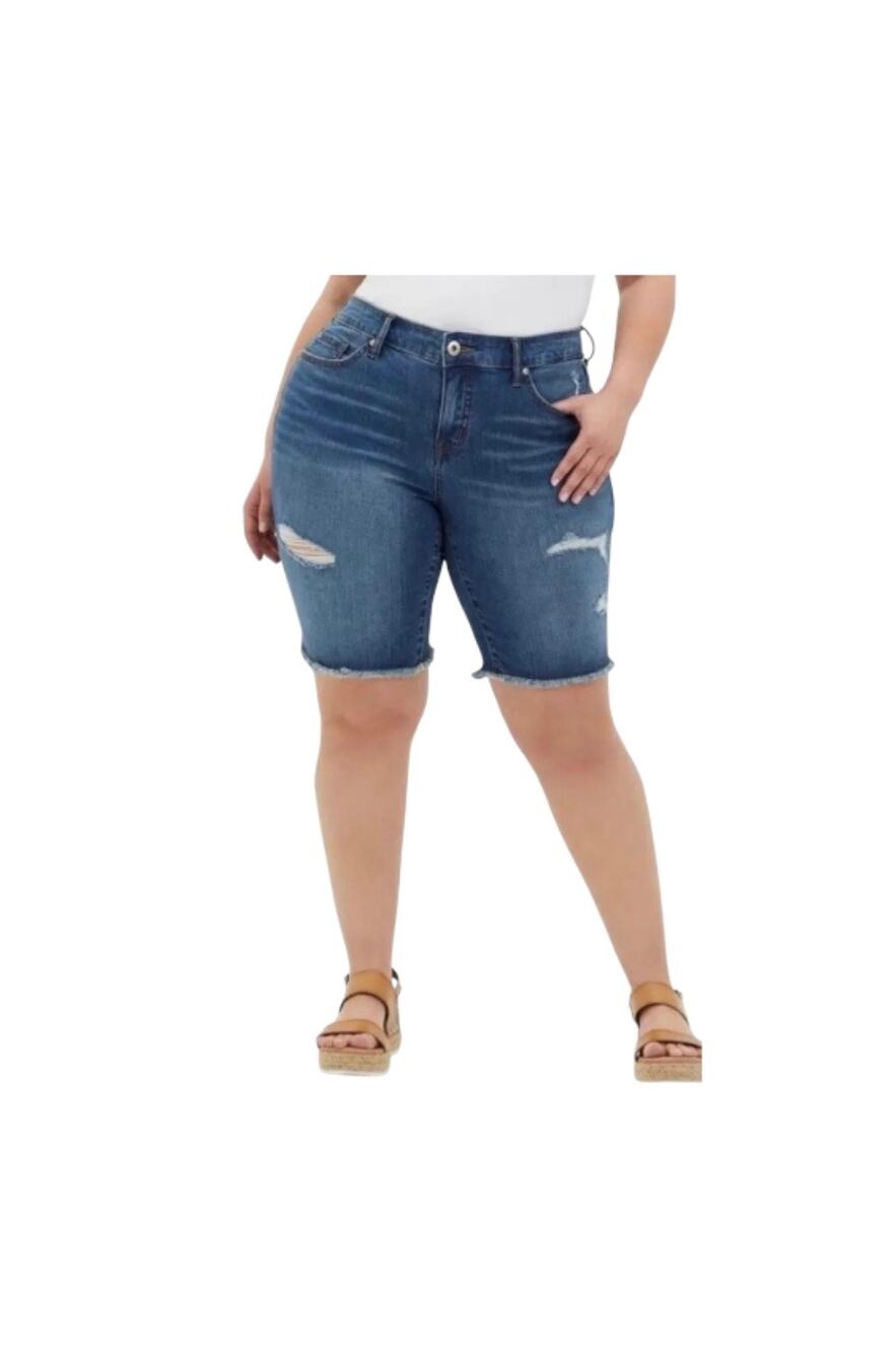 Torrid Vintage Stretch Denim Jean Mid-Rise Shorts Sz. 26